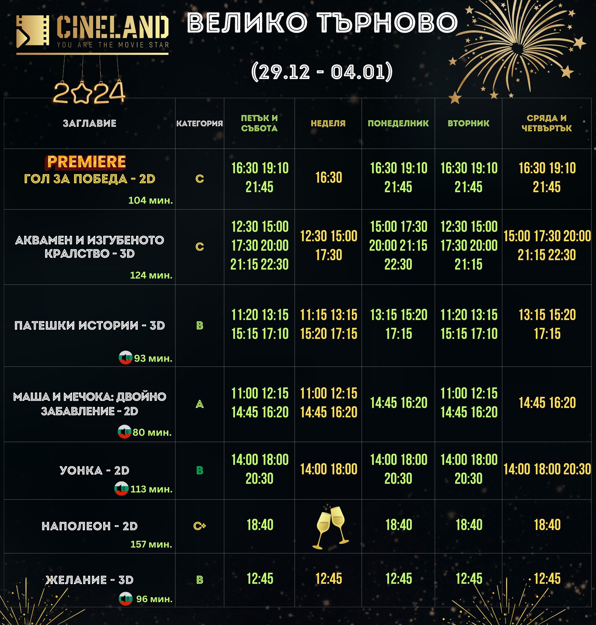 CineLand   :      29.12-04.01